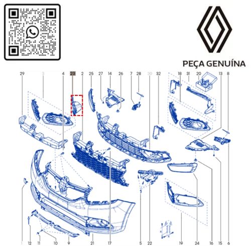 RN 15341R 269115341R ACABAMENTO DO FAROL DE NEBLINA DO PARAC 3
